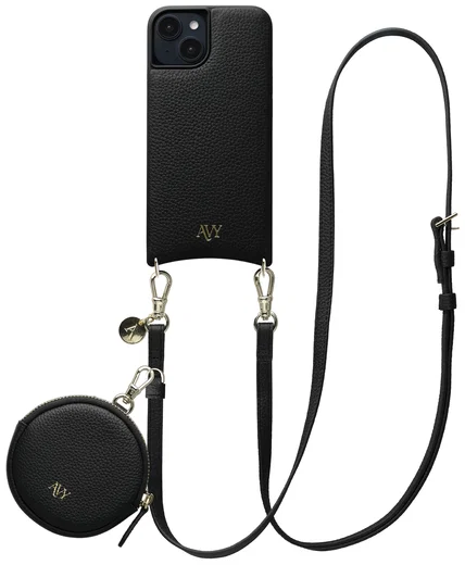 AVY Apple iPhone 14 / 13 - Luxury Kit - Zwart - Long Leather afbeelding 1