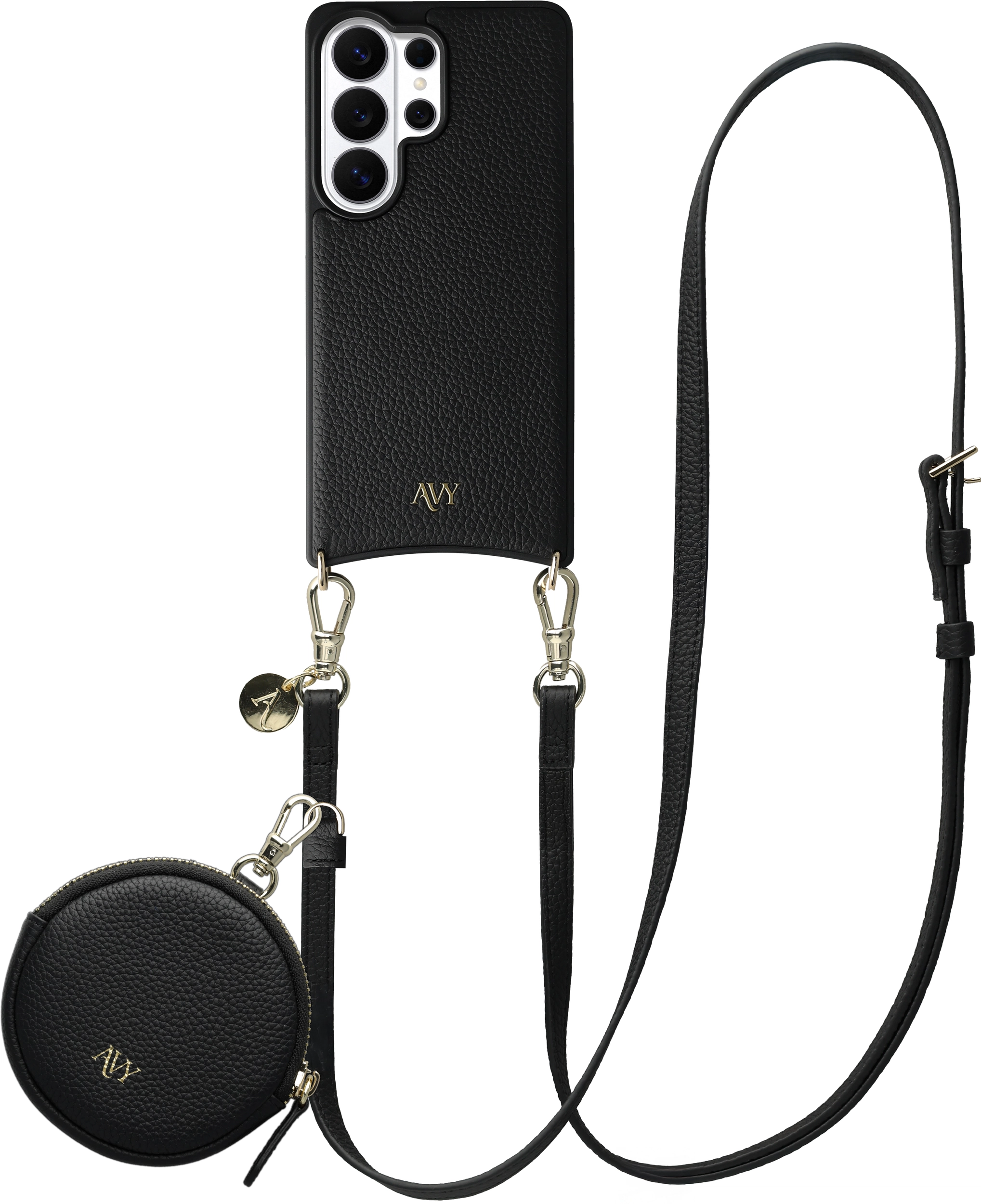 AVY Samsung Galaxy S26 Ultra - Luxury Kit - Zwart - Long Leather afbeelding 1