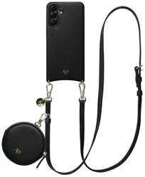 AVY Samsung Galaxy A56 - Luxury Kit - Zwart - Long Leather afbeelding