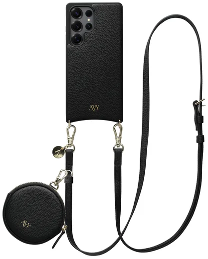 AVY Samsung Galaxy S25 Ultra - Luxury Kit - Zwart - Long Leather afbeelding 1