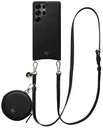 AVY Samsung Galaxy S25 Ultra - Luxury Kit - Zwart - Long Leather