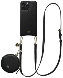 AVY Apple iPhone 15 Pro Max - Luxury Kit - Zwart - Long Leather afbeelding