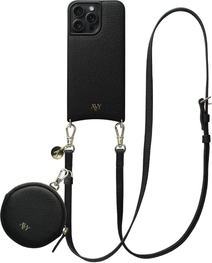 AVY Apple iPhone 14 Pro Max - Luxury Kit - Zwart - Long Leather afbeelding 1