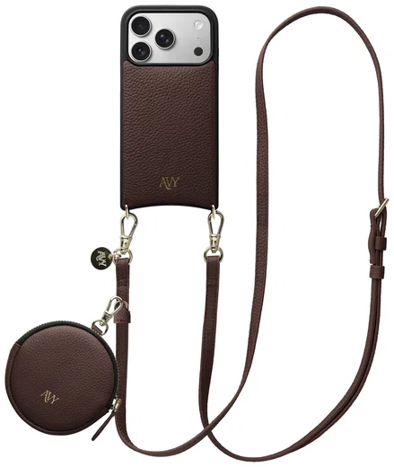 AVY Apple iPhone 17 Pro - Luxury Kit - Chocolate - Long Leather afbeelding 1