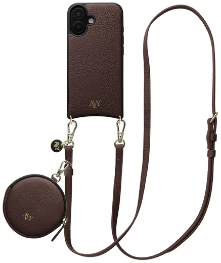 AVY Apple iPhone 16 - Luxury Kit - Chocolate - Long Leather afbeelding 1