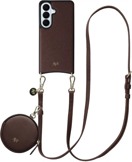 AVY Samsung Galaxy S26 - Luxury Kit - Chocolate - Long Leather afbeelding 1