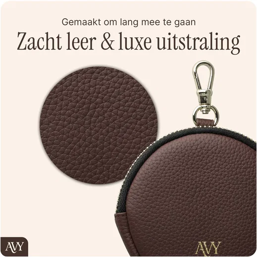 AVY Samsung Galaxy S26 Ultra - Luxury Kit - Chocolate - Long Leather afbeelding 8