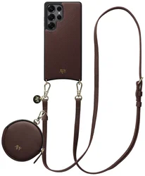 AVY Samsung Galaxy S25 Ultra - Luxury Kit - Chocolate - Long Leather afbeelding