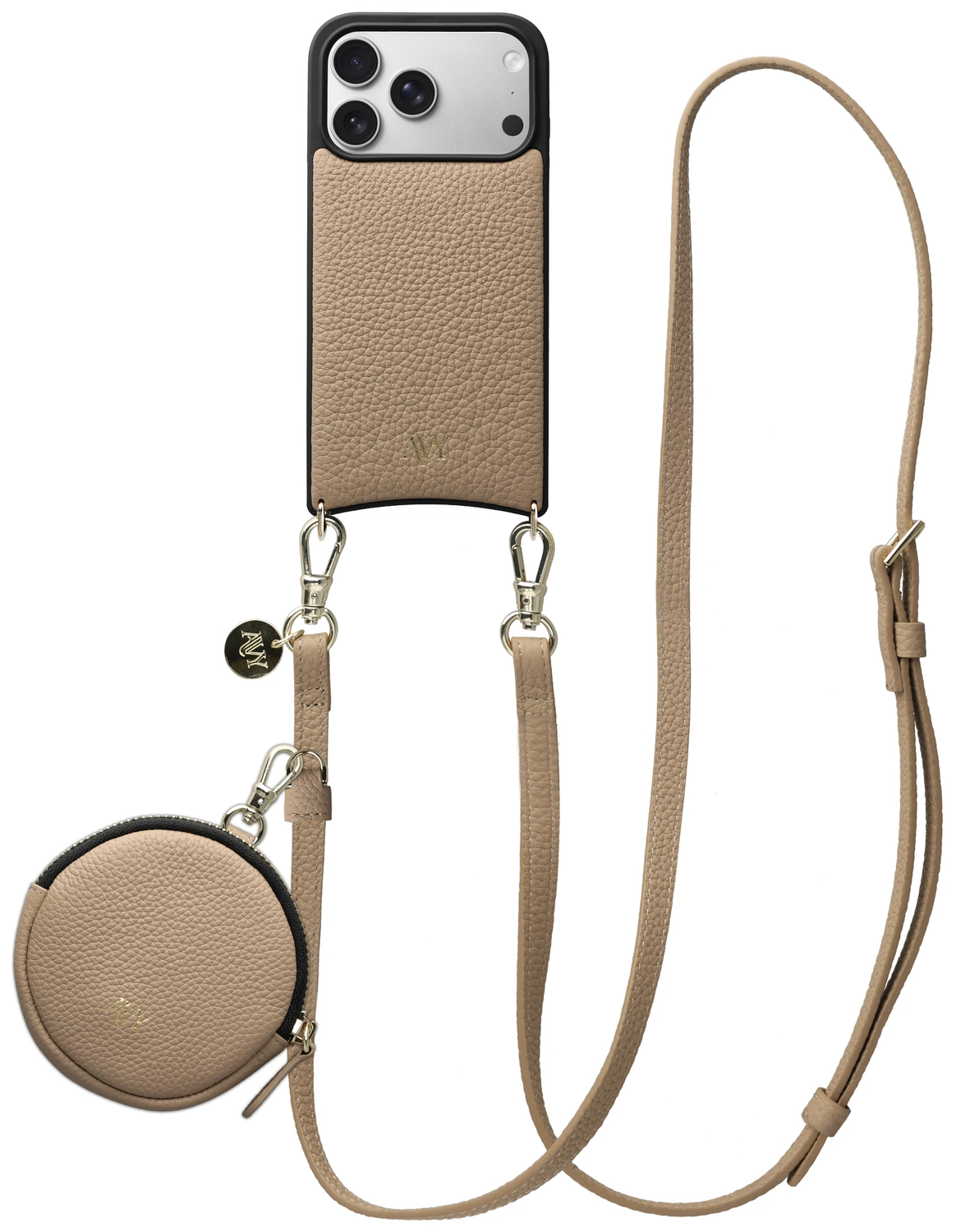 AVY Apple iPhone 17 Pro - Luxury Kit - Beige - Long Leather afbeelding 1