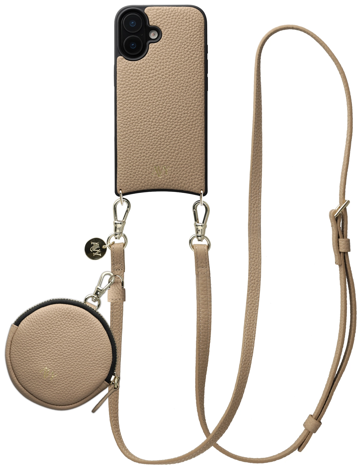 AVY Apple iPhone 16 - Luxury Kit - Beige - Long Leather afbeelding 1