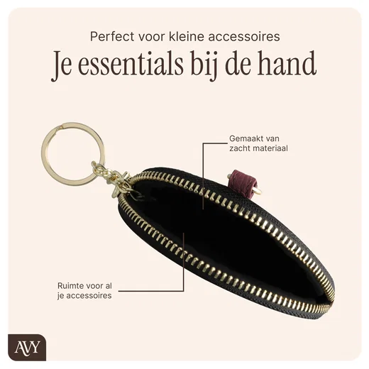 AVY Apple iPhone 17 Pro - Luxury Kit - Burgundy - Long Leather afbeelding 11