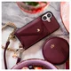 AVY Apple iPhone 17 Pro - Luxury Kit - Burgundy - Long Leather afbeelding 2