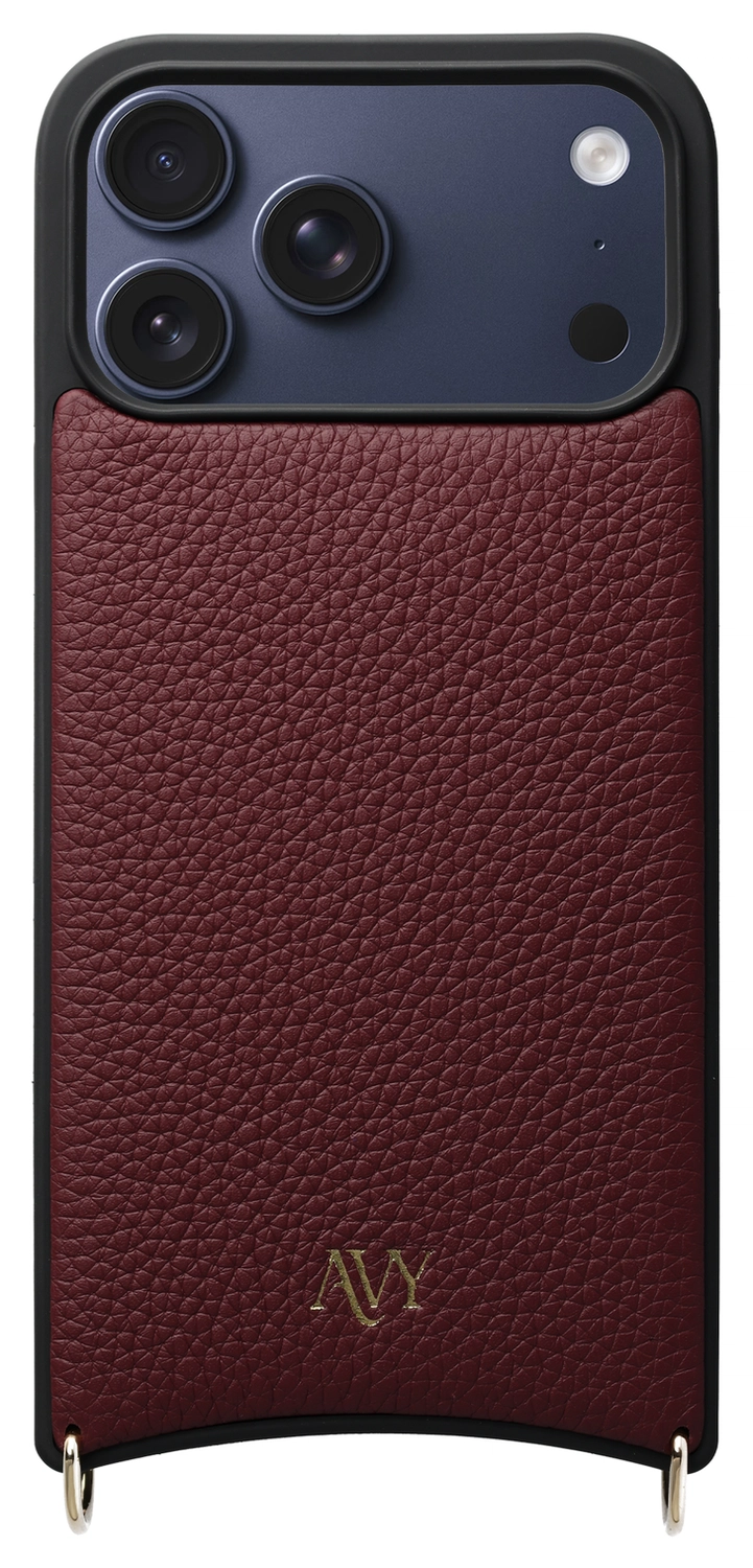 AVY Apple iPhone 17 Pro Max - Luxury Kit - Burgundy - Long Leather afbeelding 13