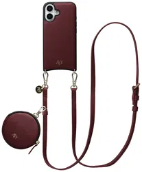 AVY Apple iPhone 16 - Luxury Kit - Burgundy - Long Leather afbeelding