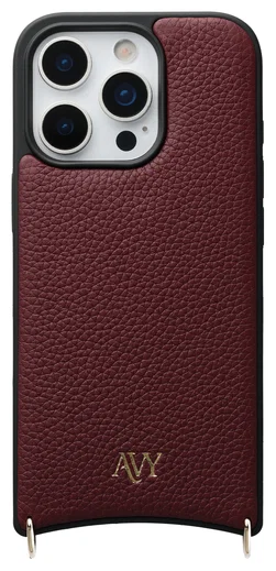 AVY Apple iPhone 16 Pro - Luxury Kit - Burgundy - Long Leather afbeelding 14