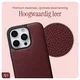 AVY Apple iPhone 16 Pro - Luxury Kit - Burgundy - Long Leather afbeelding 6