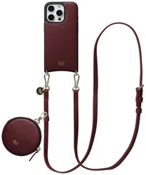 AVY Apple iPhone 16 Pro Max - Luxury Kit - Burgundy - Long Leather afbeelding
