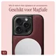 AVY Apple iPhone 15 Pro - Luxury Kit - Burgundy - Long Leather afbeelding 8