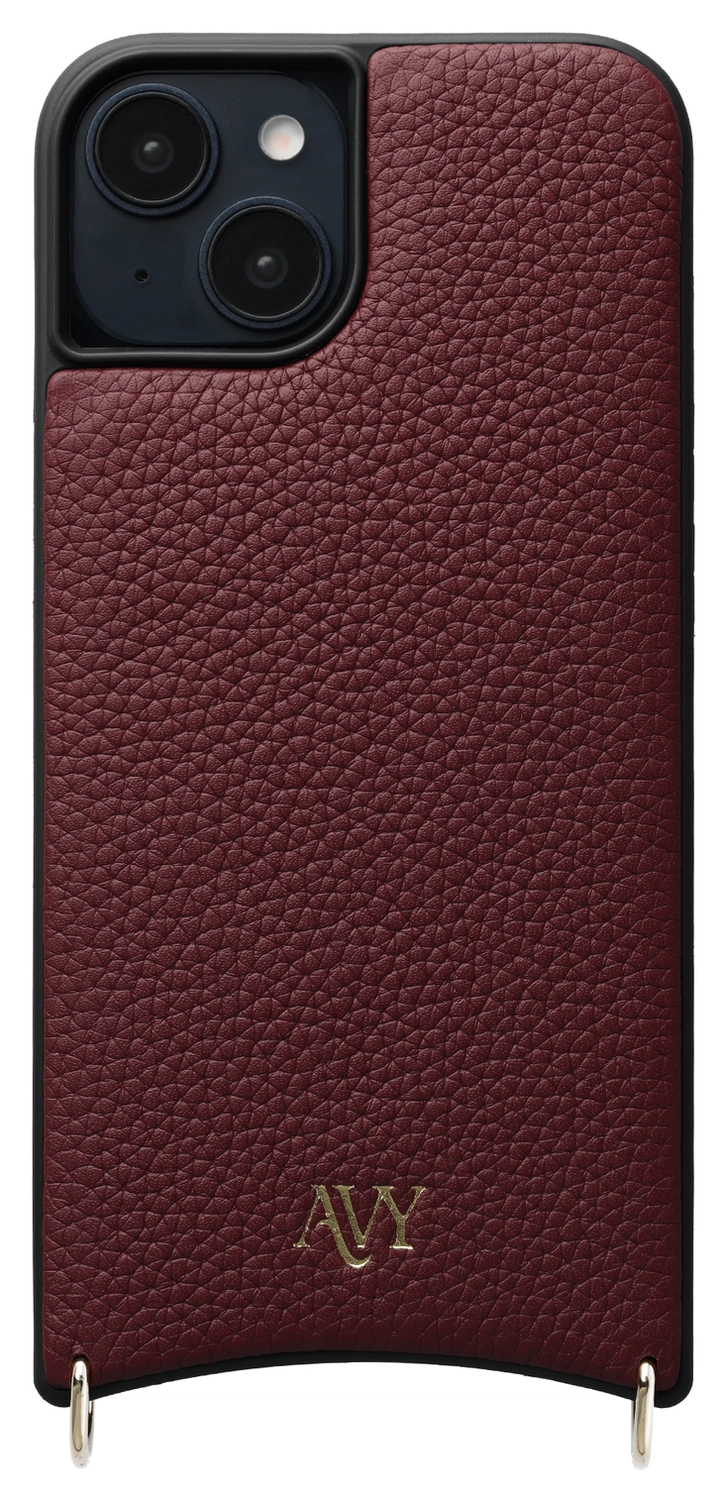 AVY Apple iPhone 14 / 13 - Luxury Kit - Burgundy - Long Leather afbeelding 13