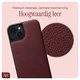 AVY Apple iPhone 14 / 13 - Luxury Kit - Burgundy - Long Leather afbeelding 5