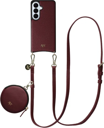 AVY Samsung Galaxy S26 Plus - Luxury Kit - Burgundy - Long Leather afbeelding 1