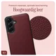 AVY Samsung Galaxy A56 - Luxury Kit - Burgundy - Long Leather afbeelding 5