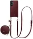 AVY Samsung Galaxy S25 / S24 - Luxury Kit - Burgundy - Long Leather afbeelding 1