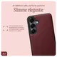 AVY Samsung Galaxy S25 / S24 - Luxury Kit - Burgundy - Long Leather afbeelding 6