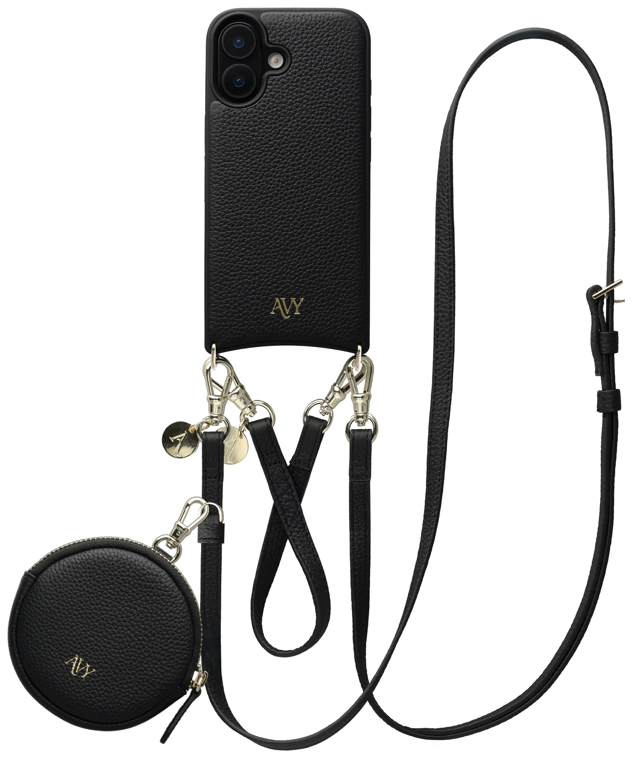 AVY Apple iPhone 17 - Luxury Kit - Zwart - Leather Set afbeelding 1