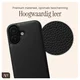 AVY Apple iPhone 16 - Luxury Kit - Zwart - Leather Set afbeelding 6