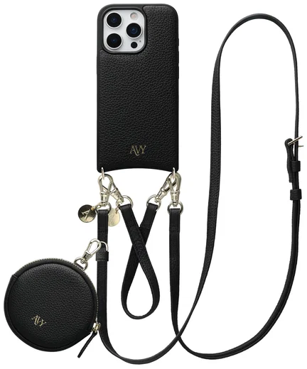 AVY Apple iPhone 16 Pro Max - Luxury Kit - Zwart - Leather Set afbeelding 1