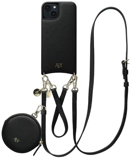 AVY Apple iPhone 14 / 13 - Luxury Kit - Zwart - Leather Set afbeelding 1