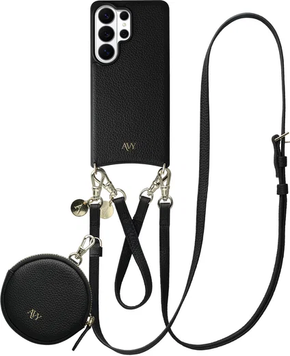 AVY Samsung Galaxy S26 Ultra - Luxury Kit - Zwart - Leather Set afbeelding 1