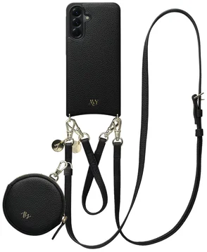 AVY Samsung Galaxy A56 - Luxury Kit - Zwart - Leather Set