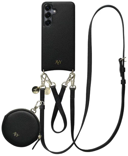AVY Samsung S25 Plus / S24 Plus - Luxury Kit - Zwart - Leather Set afbeelding 1