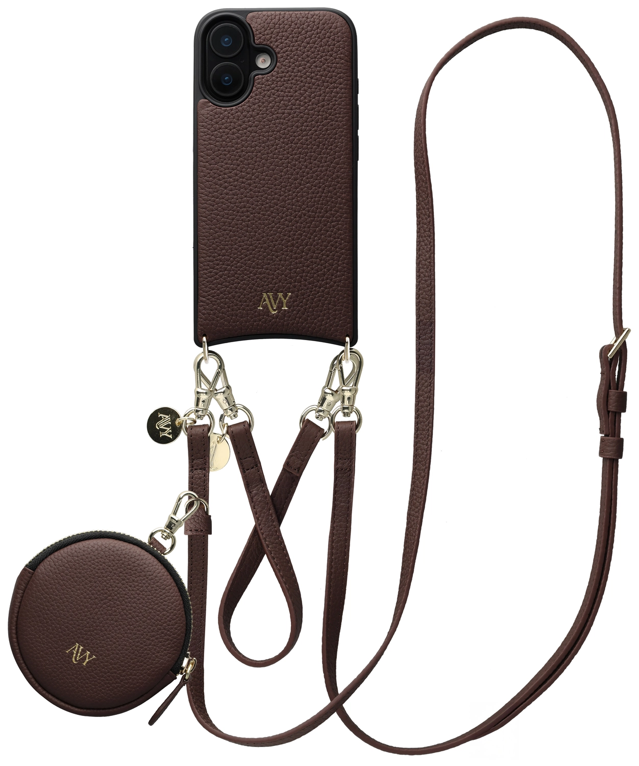 AVY Apple iPhone 17 - Luxury Kit - Chocolate - Leather Set afbeelding 1