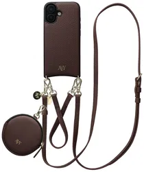 AVY Apple iPhone 16 - Luxury Kit - Chocolate - Leather Set afbeelding