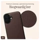AVY Apple iPhone 16 - Luxury Kit - Chocolate - Leather Set afbeelding 6