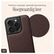 AVY Apple iPhone 15 Pro - Luxury Kit - Chocolate - Leather Set afbeelding 6
