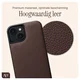 AVY Apple iPhone 14 / 13 - Luxury Kit - Chocolate - Leather Set afbeelding 5