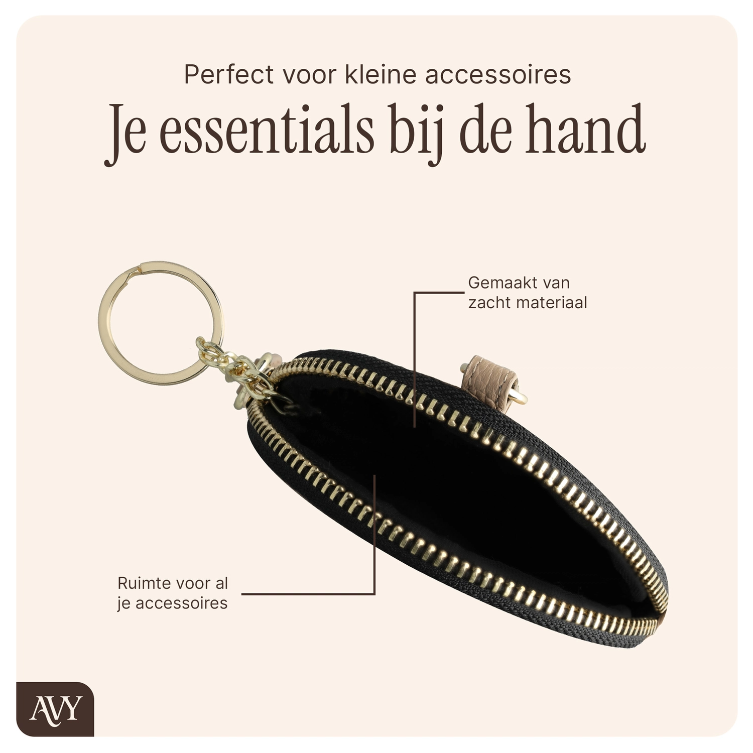 AVY Apple iPhone 17 Pro Max - Luxury Kit - Beige - Leather Set afbeelding 10