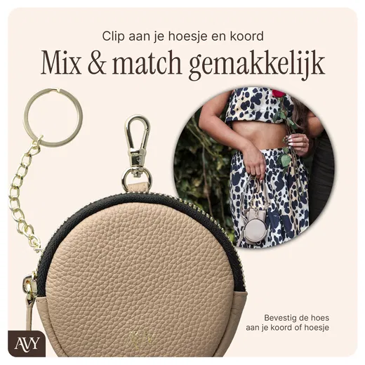 AVY Samsung Galaxy S25 / S24 - Luxury Kit - Beige - Leather Set afbeelding 8