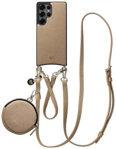 AVY Samsung Galaxy S25 Ultra - Luxury Kit - Beige - Leather Set afbeelding 1