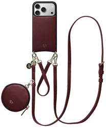 AVY Apple iPhone 17 Pro - Luxury Kit - Burgundy - Leather Set afbeelding