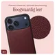 AVY Apple iPhone 17 Pro Max - Luxury Kit - Burgundy - Leather Set afbeelding 5