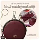 AVY Apple iPhone 17 Pro Max - Luxury Kit - Burgundy - Leather Set afbeelding 8
