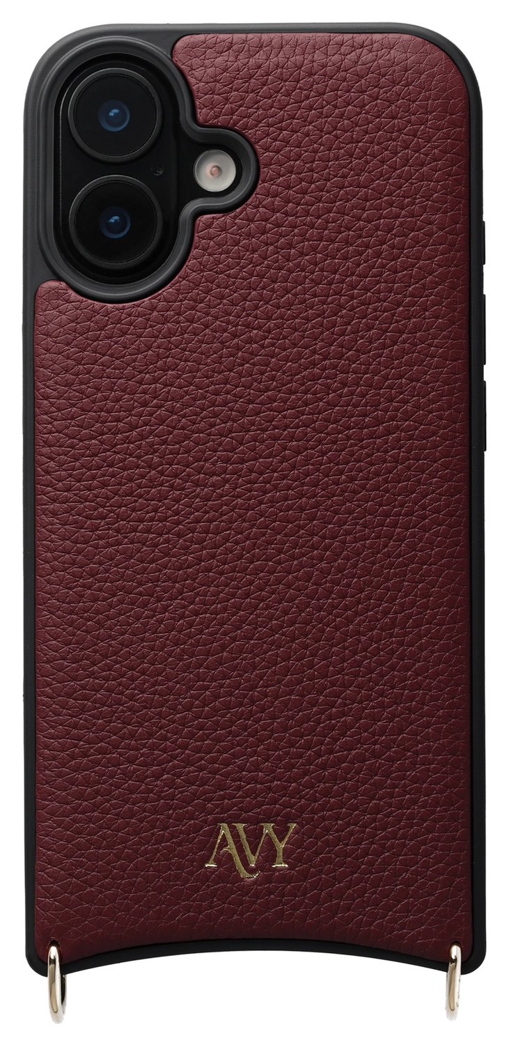 AVY Apple iPhone 16 - Luxury Kit - Burgundy - Leather Set afbeelding 12