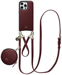 AVY Apple iPhone 16 Pro - Luxury Kit - Burgundy - Leather Set afbeelding