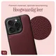AVY Apple iPhone 14 Pro - Luxury Kit - Burgundy - Leather Set afbeelding 5