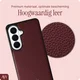 AVY Samsung Galaxy S26 Plus - Luxury Kit - Burgundy - Leather Set afbeelding 5